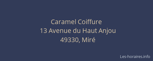 Caramel Coiffure