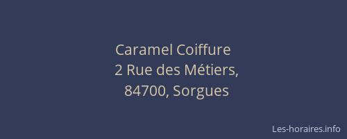 Caramel Coiffure