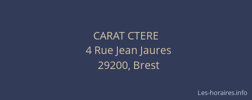 CARAT CTERE