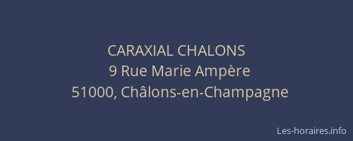 CARAXIAL CHALONS