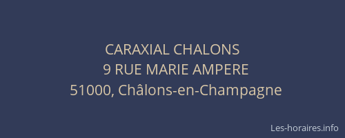 CARAXIAL CHALONS