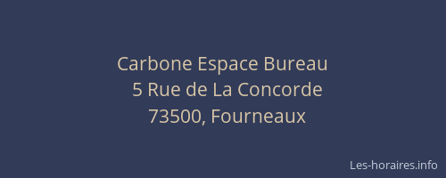 Carbone Espace Bureau