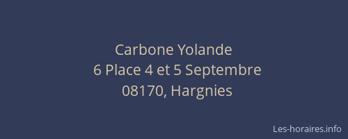 Carbone Yolande