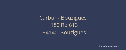 Carbur - Bouzigues