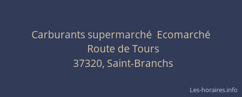Carburants supermarch&eacute;  Ecomarch&eacute;