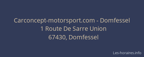 Carconcept-motorsport.com - Domfessel