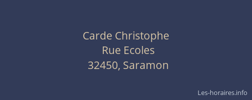 Carde Christophe