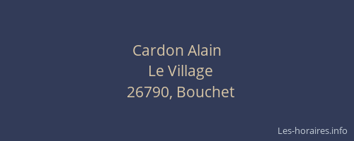 Cardon Alain