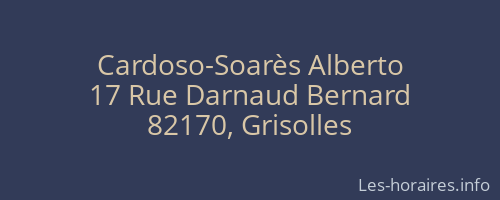 Cardoso-Soarès Alberto