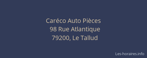 Car&eacute;co Auto Pi&egrave;ces