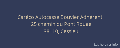 Car&eacute;co Autocasse Bouvier Adh&eacute;rent