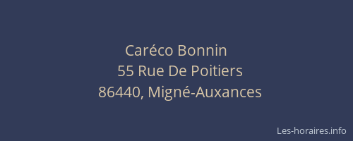 Car&eacute;co Bonnin