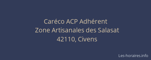 Caréco ACP Adhérent
