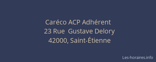 Caréco ACP Adhérent