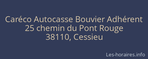 Caréco Autocasse Bouvier Adhérent