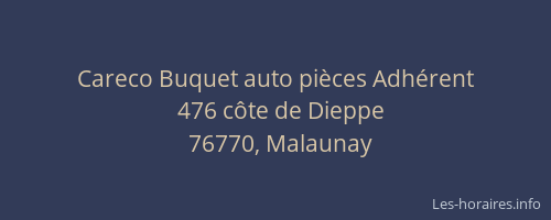Careco Buquet auto pièces Adhérent