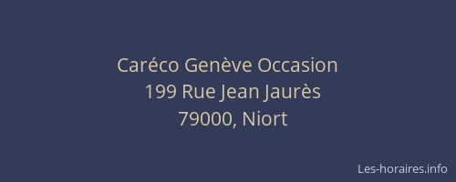 Caréco Genève Occasion