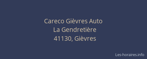 Careco Gi&egrave;vres Auto