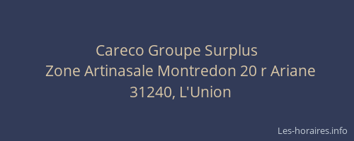 Careco Groupe Surplus