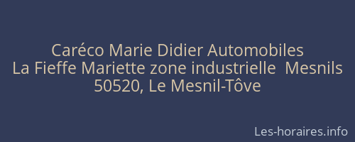Caréco Marie Didier Automobiles