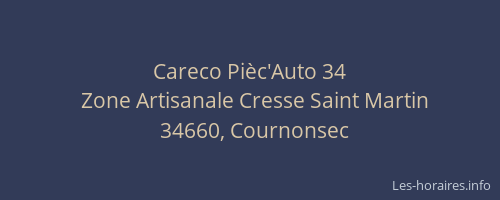 Careco Pièc'Auto 34