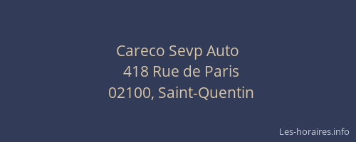Careco Sevp Auto