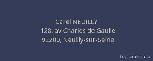 Carel NEUILLY