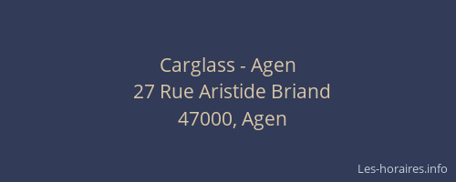 Carglass - Agen