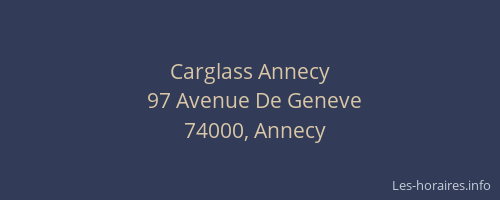 Carglass Annecy