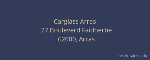 Carglass Arras