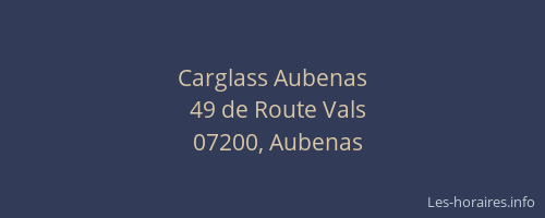 Carglass Aubenas