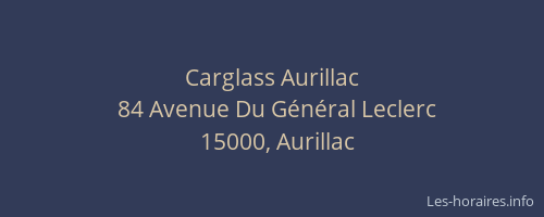 Carglass Aurillac