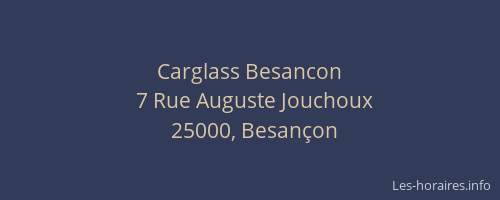 Carglass Besancon