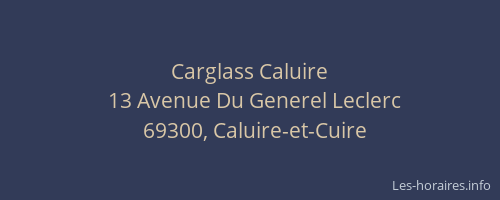 Carglass Caluire