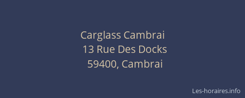 Carglass Cambrai