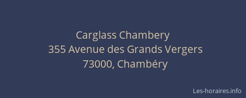 Carglass Chambery