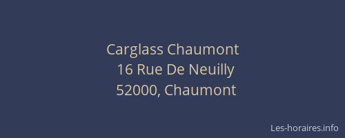 Carglass Chaumont