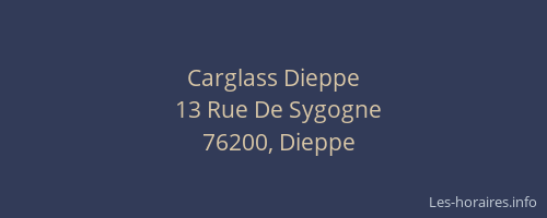 Carglass Dieppe