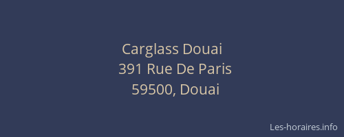Carglass Douai