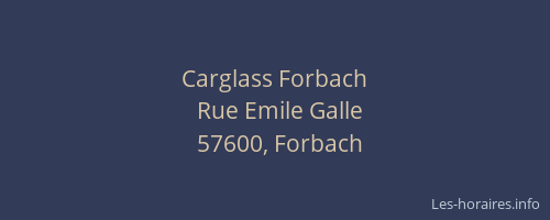 Carglass Forbach