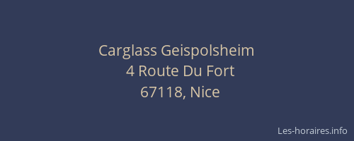 Carglass Geispolsheim