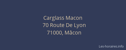 Carglass Macon
