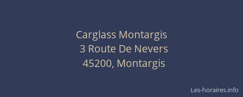 Carglass Montargis