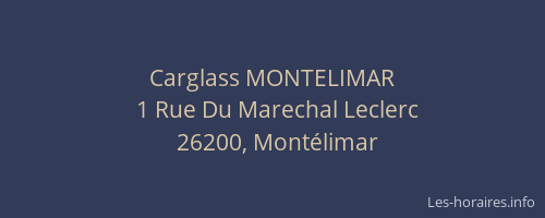 Carglass MONTELIMAR