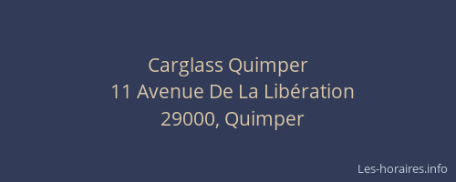 Carglass Quimper