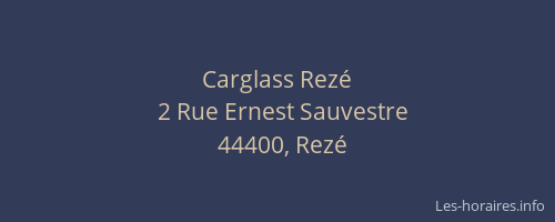 Carglass Rezé
