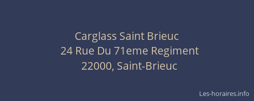 Carglass Saint Brieuc