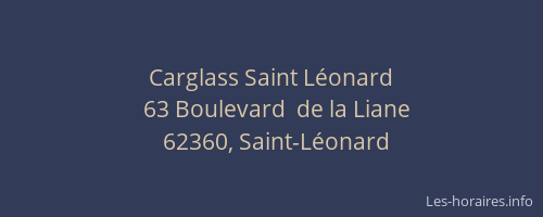 Carglass Saint Léonard