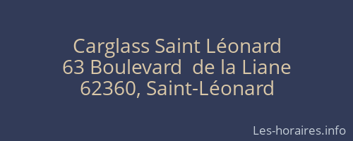 Carglass Saint Léonard
