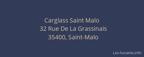 Carglass Saint Malo